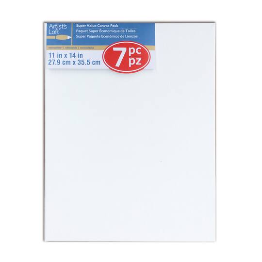 7 Pack 11 X 14 Super Value Canvas By Artist S Loft Necessities Michaels